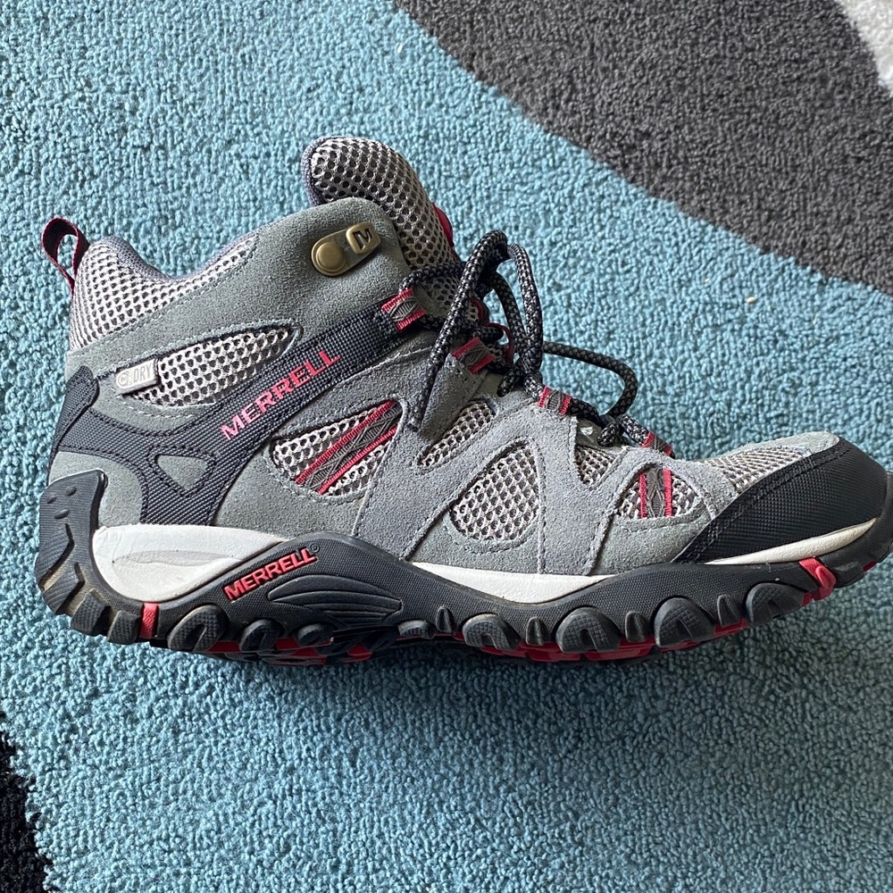 Merrell Gray and Pink Outdoor Boots